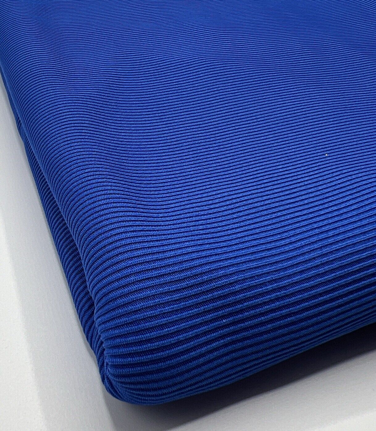 Blue 2X1 Fine Rib Stretch Fabric