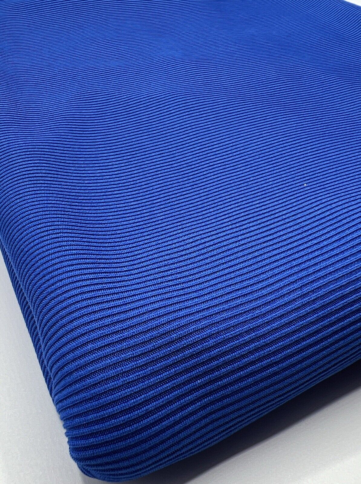 Blue 2X1 Fine Rib Stretch Fabric