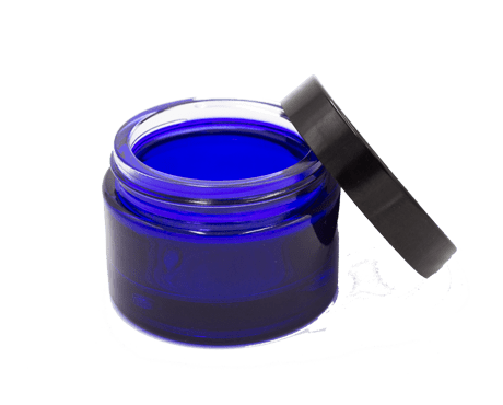 Blue Glass Jar (50 ml) sprayed