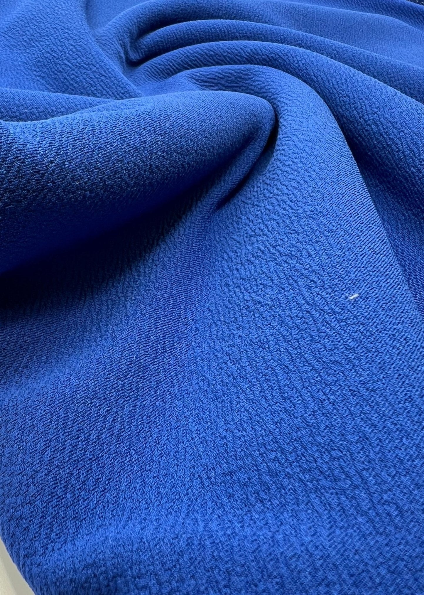 Plain Blue Liverpool Bullet Stretch Fabric