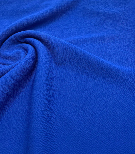 Plain Blue Liverpool Bullet Stretch Fabric