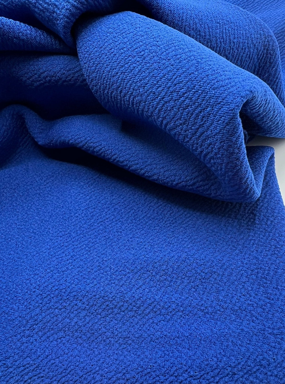 Plain Blue Liverpool Bullet Stretch Fabric