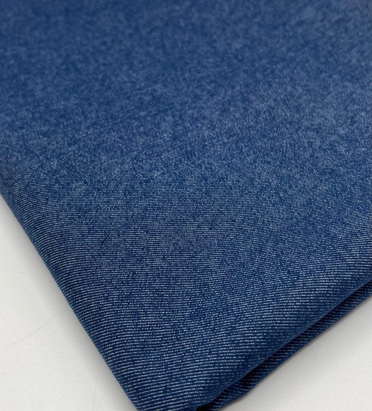 Blue Plain Washed Stretch Denim 280GSM
