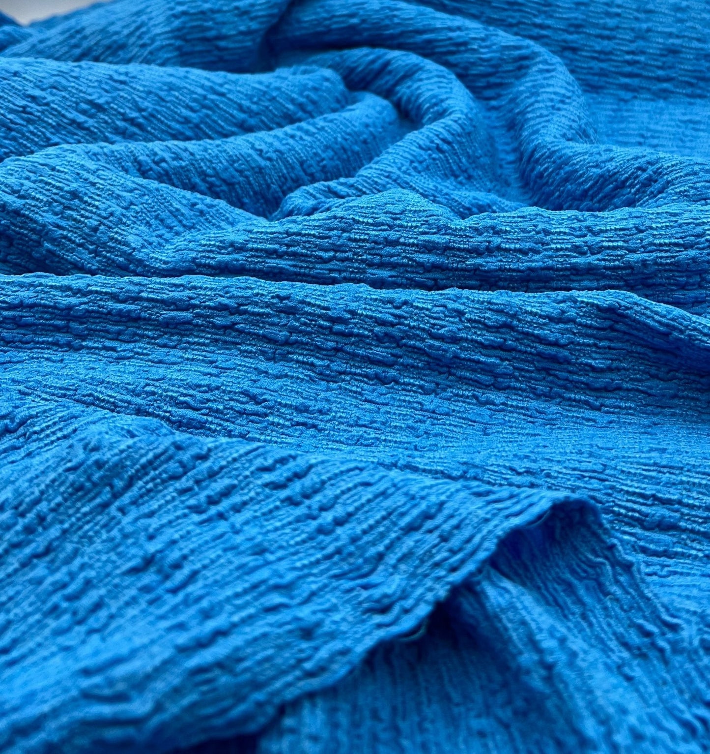 Blue Popcorn 2 Way Stretch Fabric