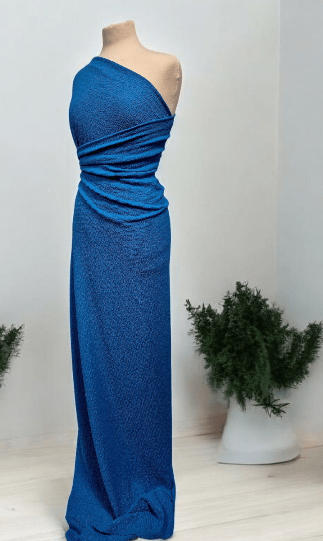 Blue Popcorn 2 Way Stretch Fabric