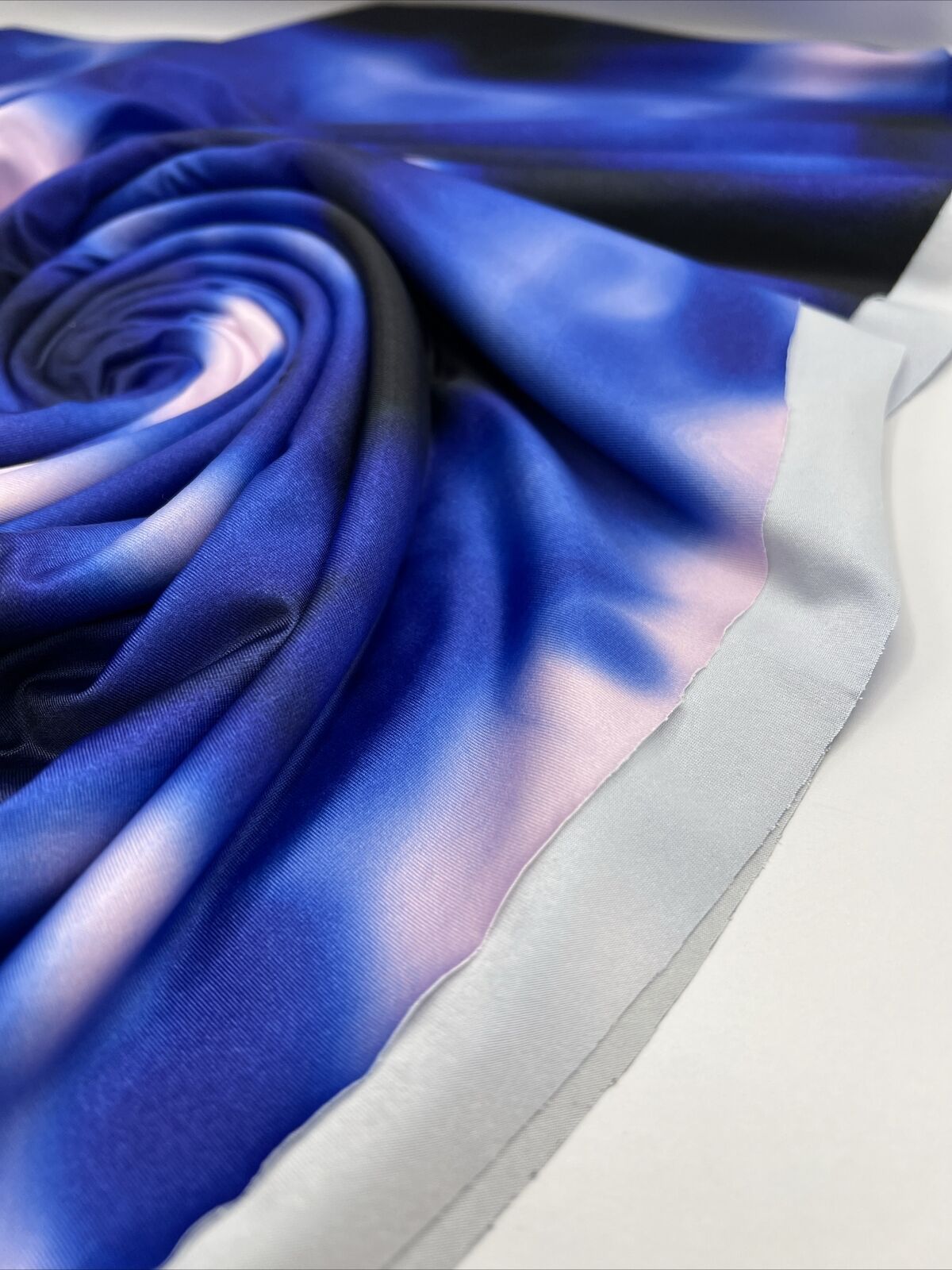Blue Print Soft Touch Stretch Fabric