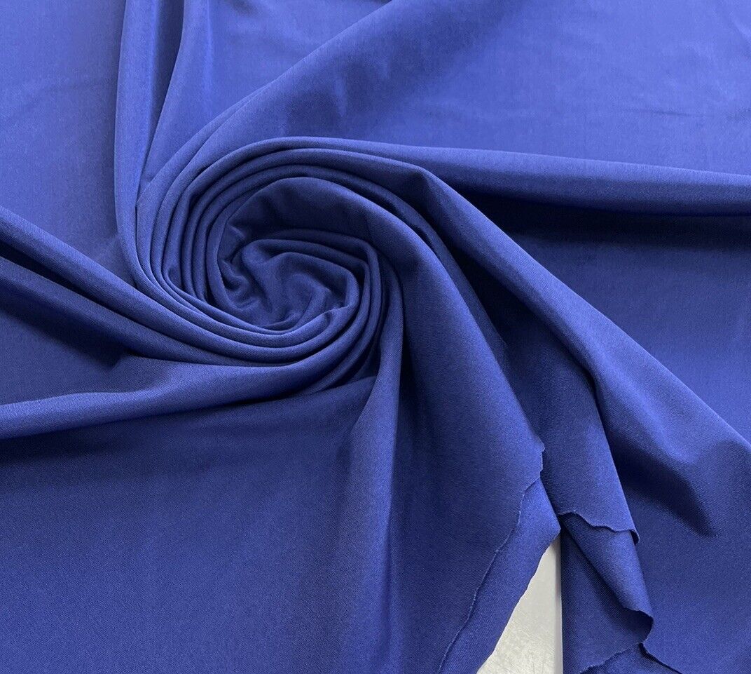 Blue Swimwear / Sportswear 4 Way Stretch Fabric