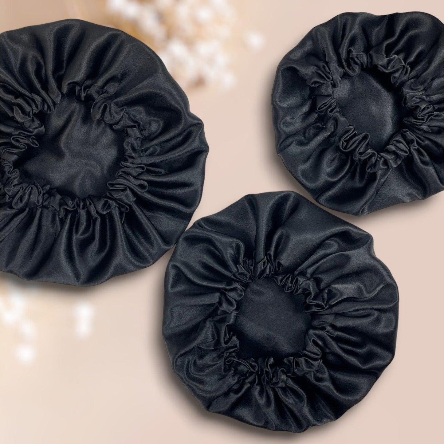 BLVCK Reversible Satin Bonnet – Black Hair Protection & Style