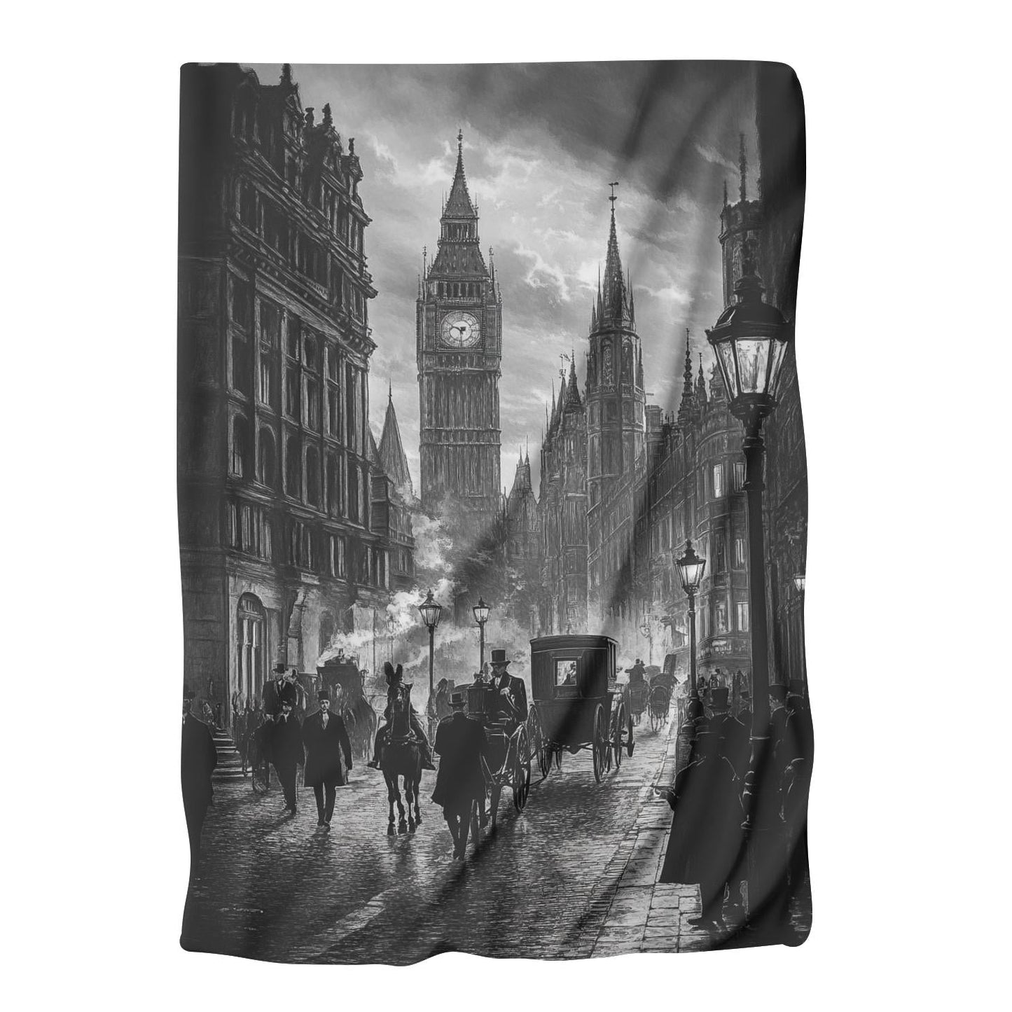 Victorian Street Elegance Blanket