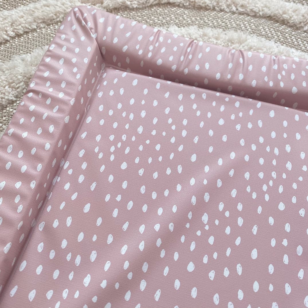Standard Changing Mat - Dusky Pink Spots Print