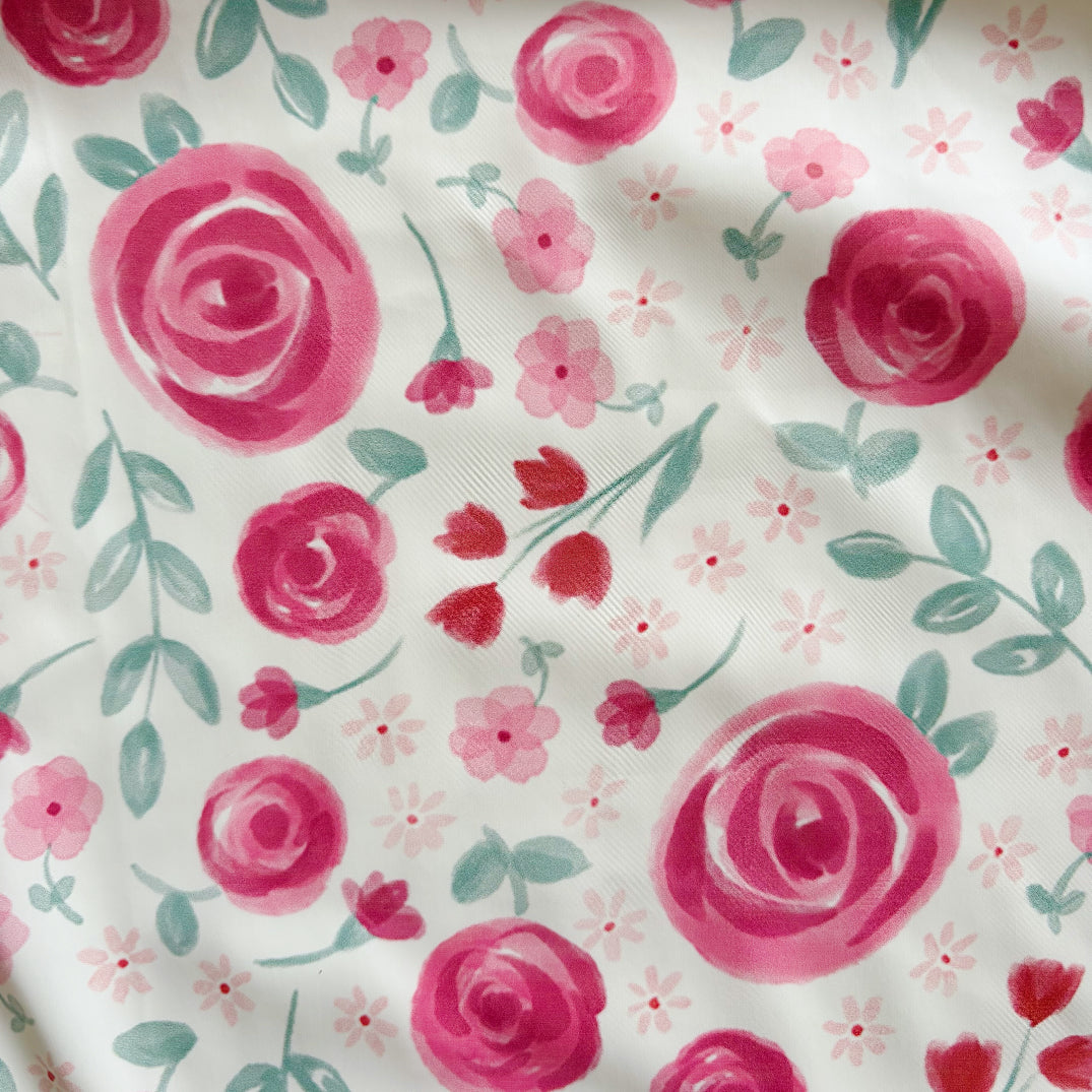 Long Sleeved Baby Bib - Country Floral