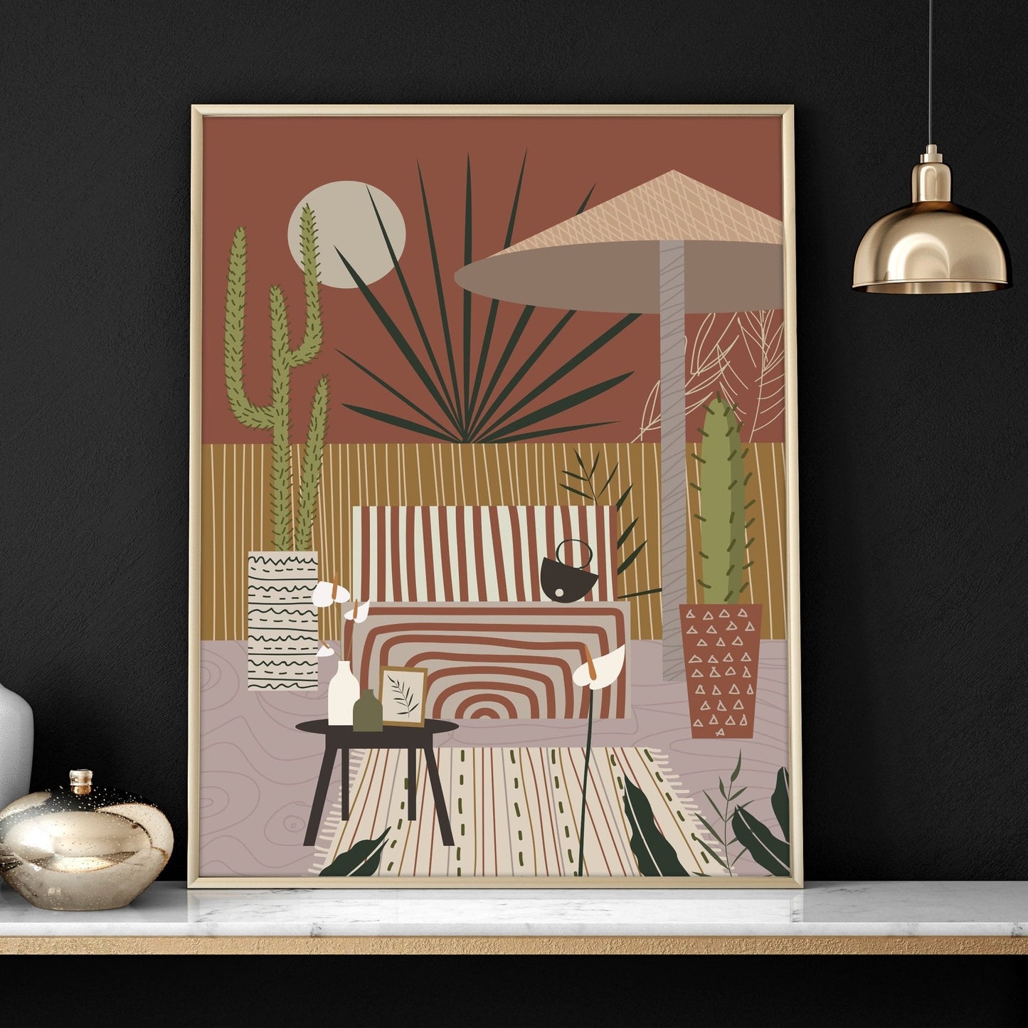 Wall art for the bedroom | set of 3 Bohemian wall art prints