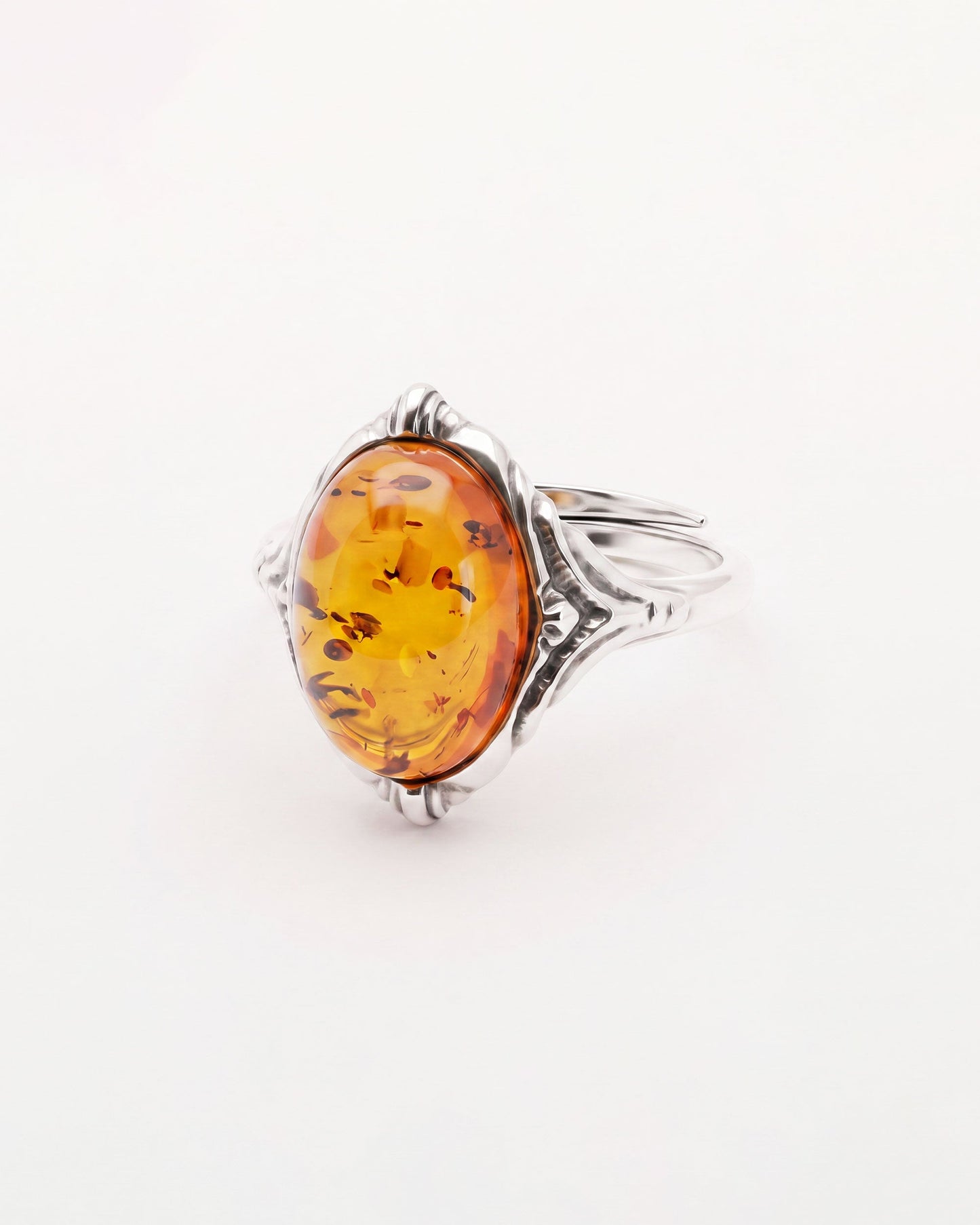 Boho Amber Ring