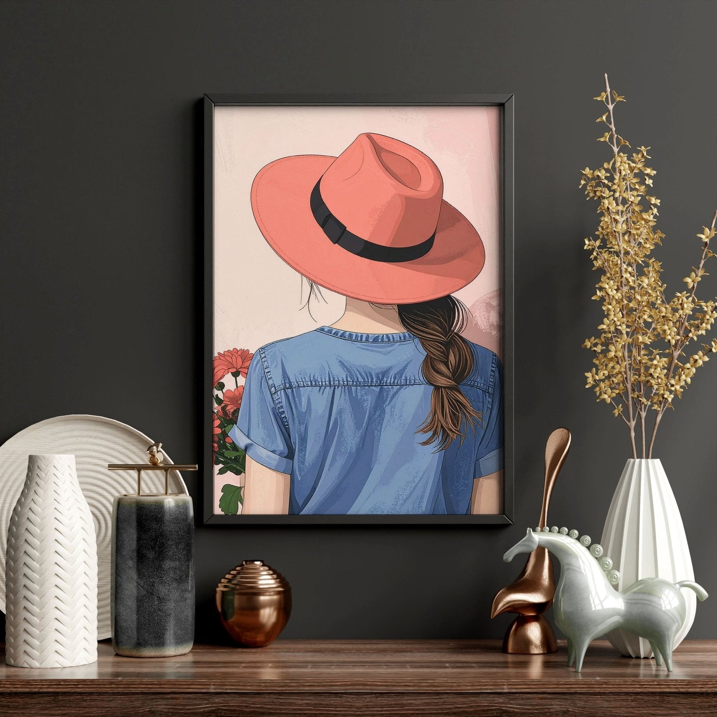 Boho Artwork | Set of 3 Boho Women Wall art Prints