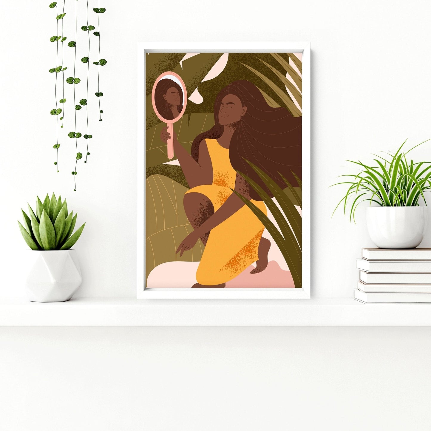 Bathroom wall decor | set of 2 Boho wall art prints