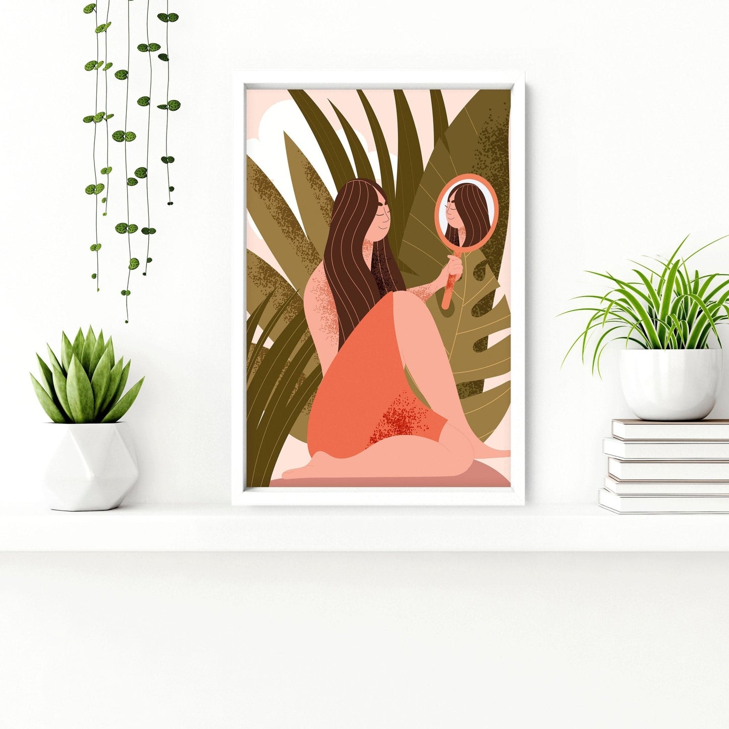 Bathroom wall decor | set of 2 Boho wall art prints