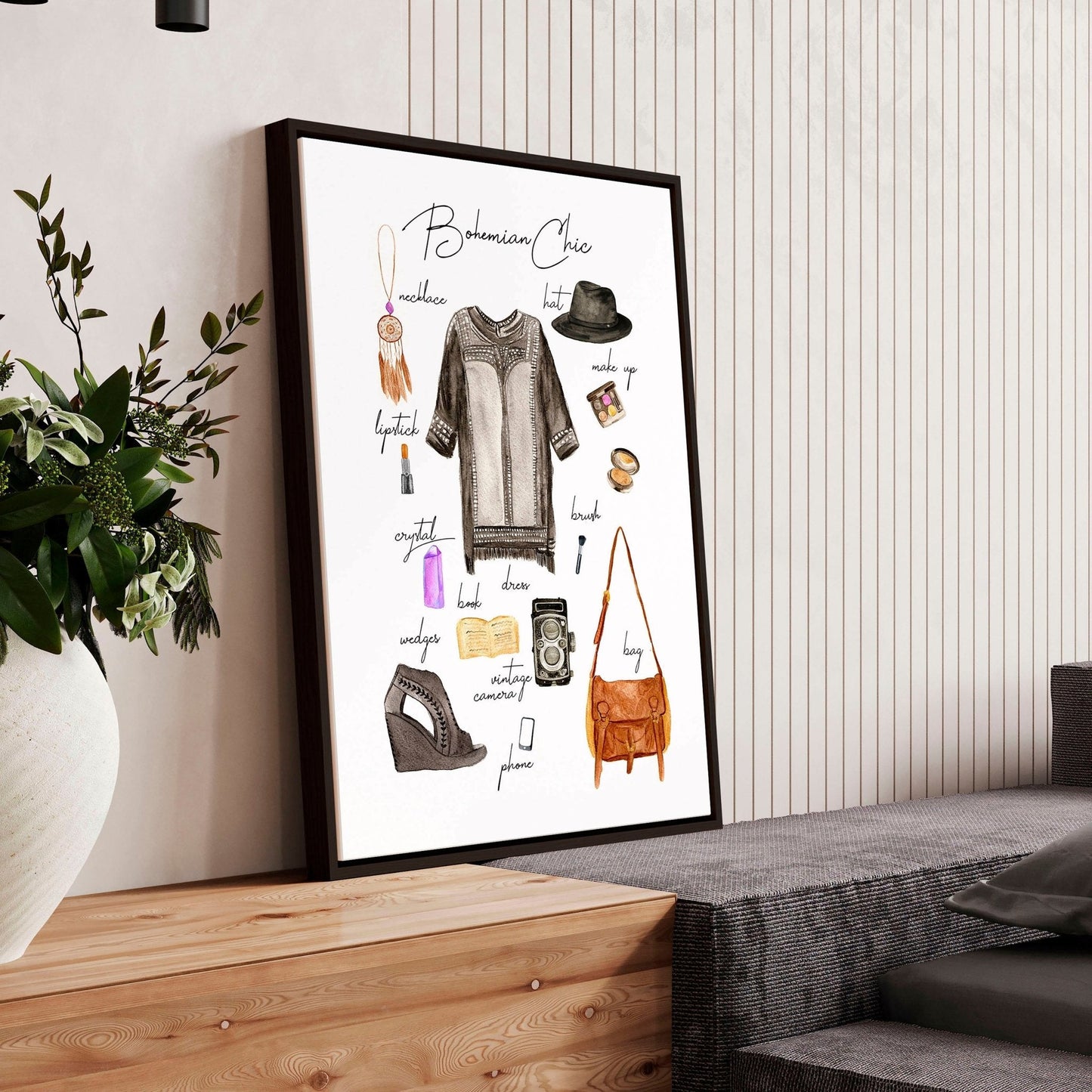 Boho style home decoration | Fashion Wall Art Print