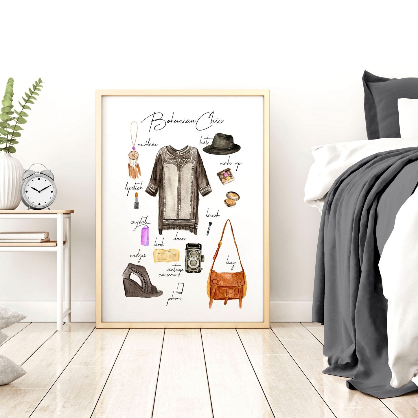 Boho style home decoration | Fashion Wall Art Print