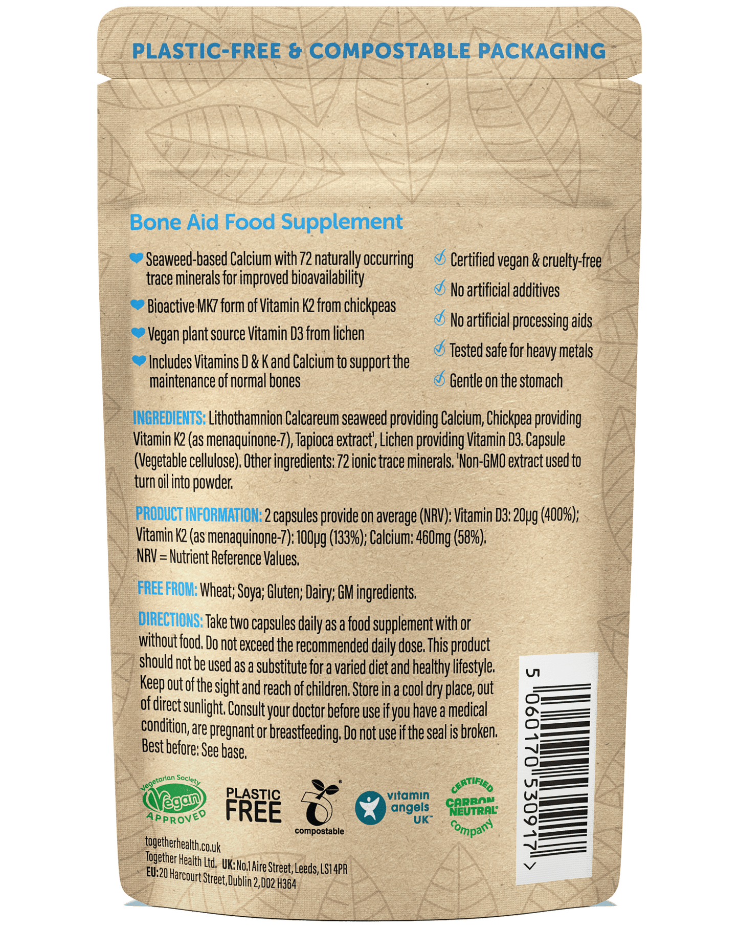 Bone Aid – Bone Vitamins – 60 Capsules