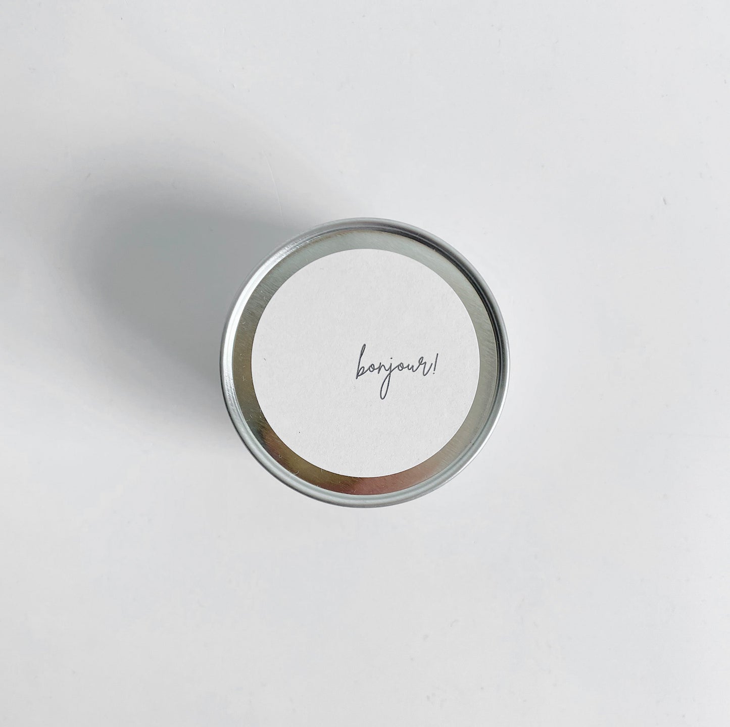Travel Size 'Bonjour' Candle