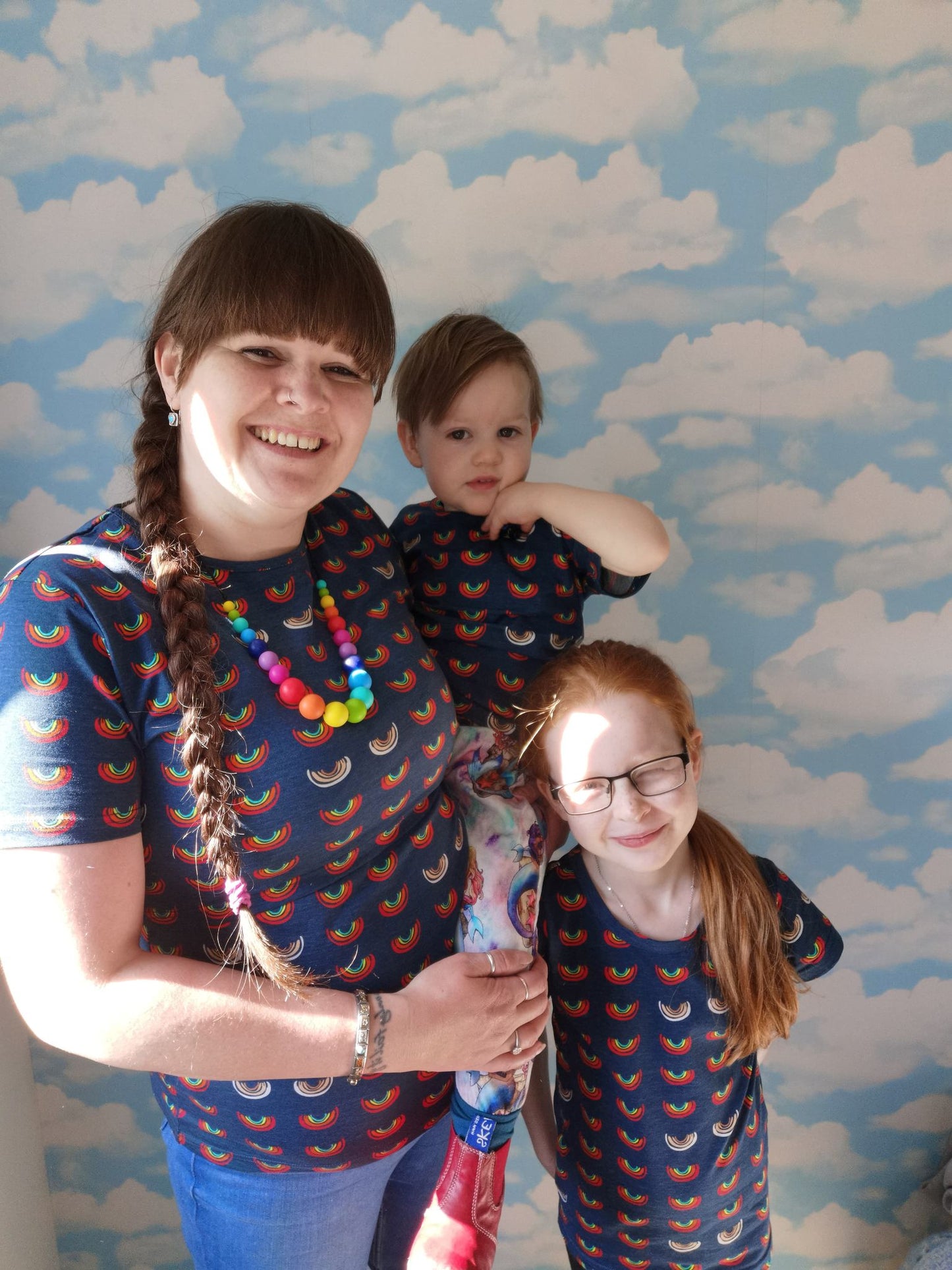 Boob Over the Rainbow Kids top