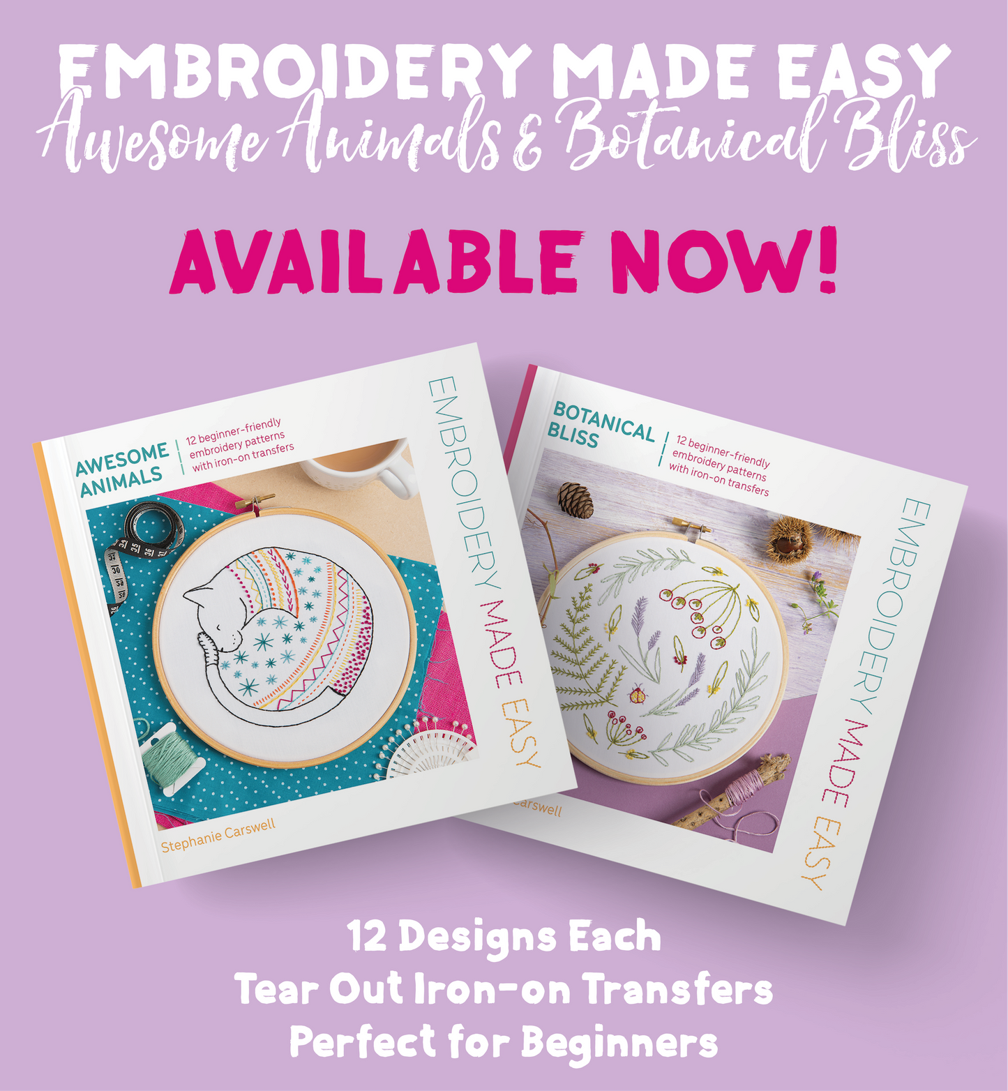 'Embroidery Made Easy : Awesome Animals' Pattern Book