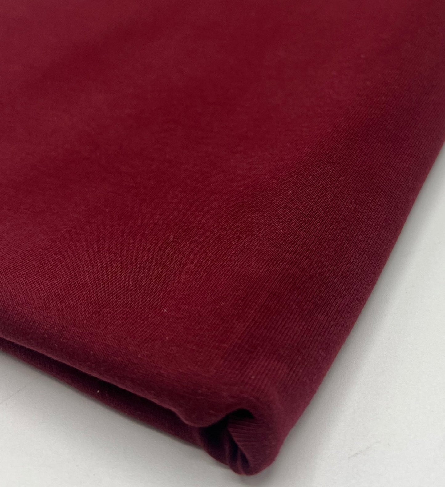 Bordeaux Cotton Stretch Jersey 240 GSM 92/8 Lycra 4 Way Stretch