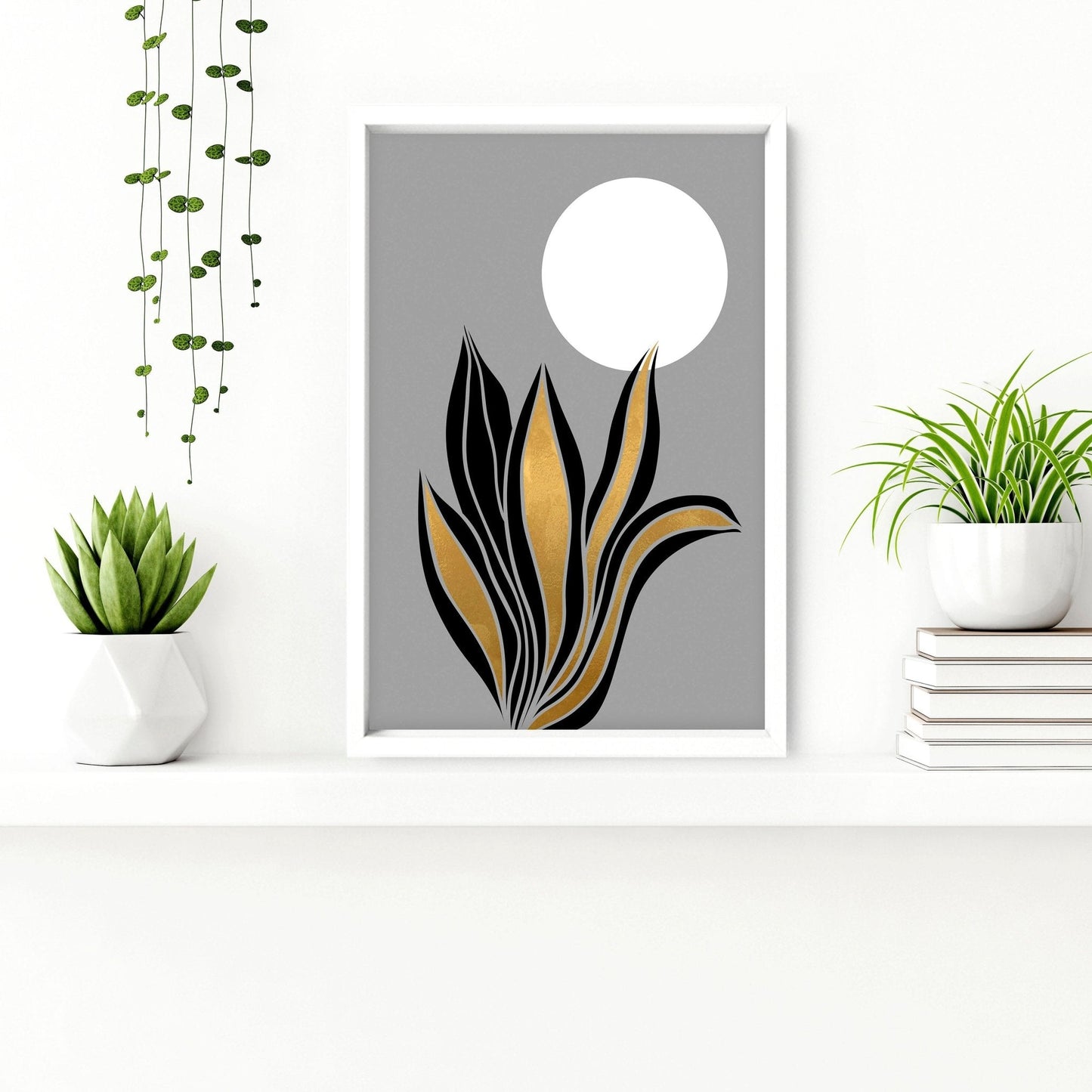 Botanical bathroom | set of 3 bathroom wall decor