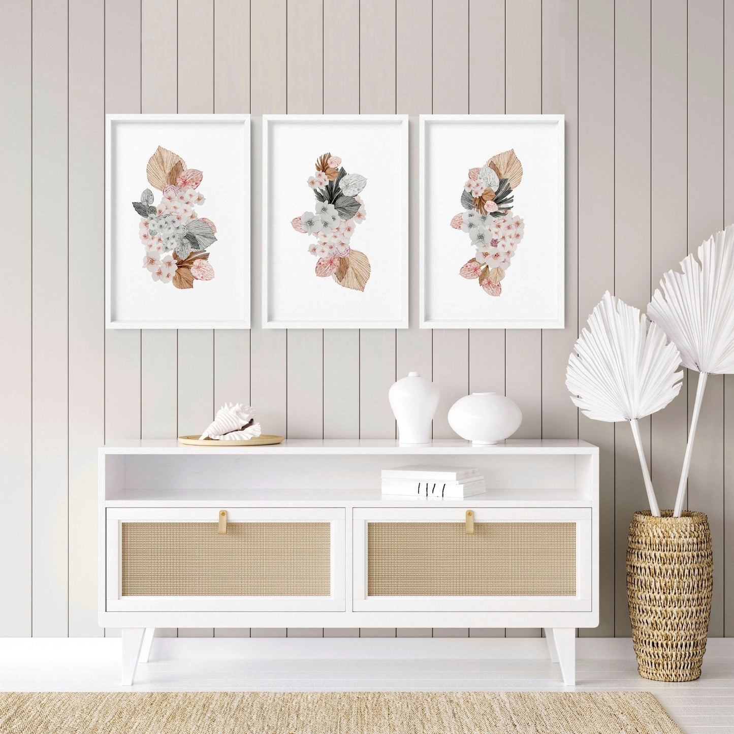 Botanicals artwork | set of 3 wall art prints