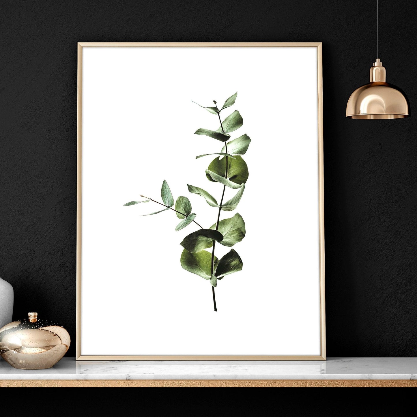Wall prints for living room | Set of 2 Botanical wall art