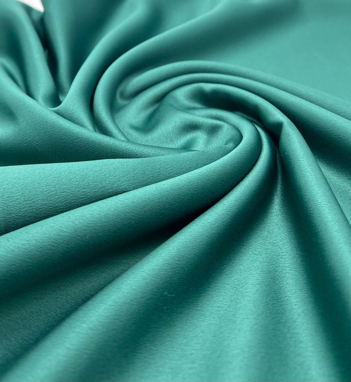 Bottle Green Recycled Satin 160GSM Dress Craft Non Stretch Fabric