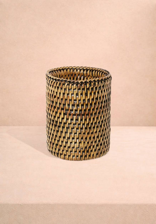Savannah Pen Pot / Bottle Holder - Brown