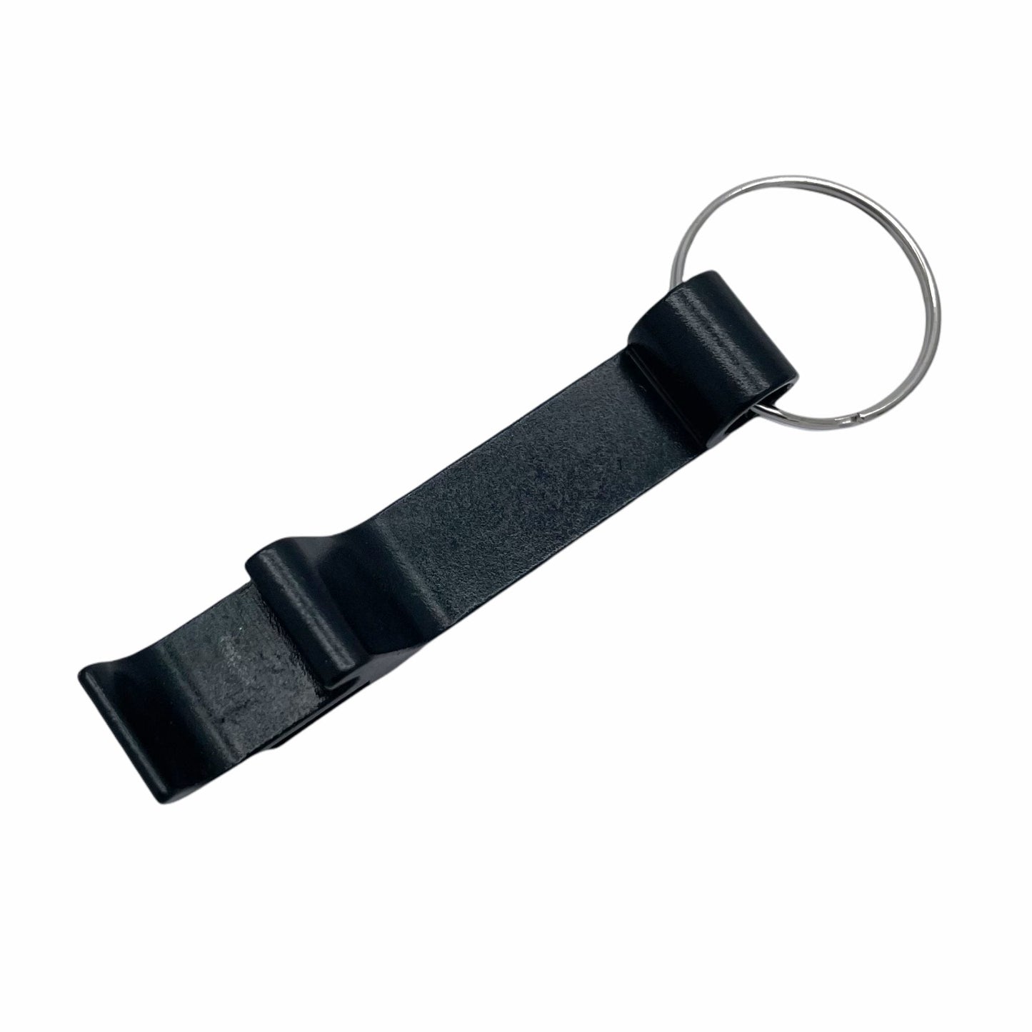 Bottle Opener Key Ring Keyring Jet Black Finish - TheDogTagCo