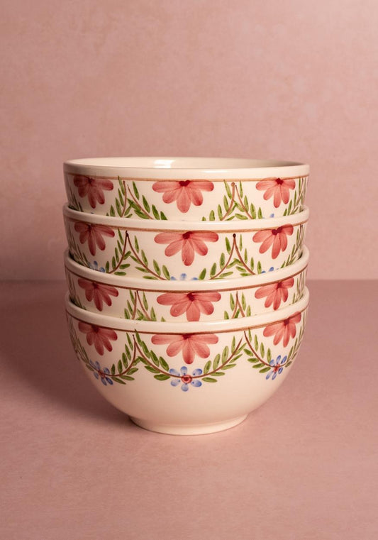 Camilla Cereal Bowl, Green Garland