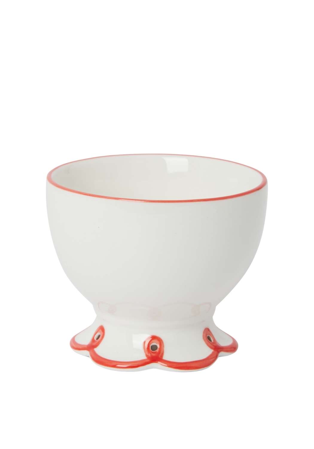 Rosy Red Scalloped  Nibbles Bowl - Set of 4