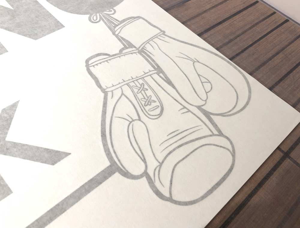 Personalised Boxing Wall Sticker – Custom Name Home Gym Decor