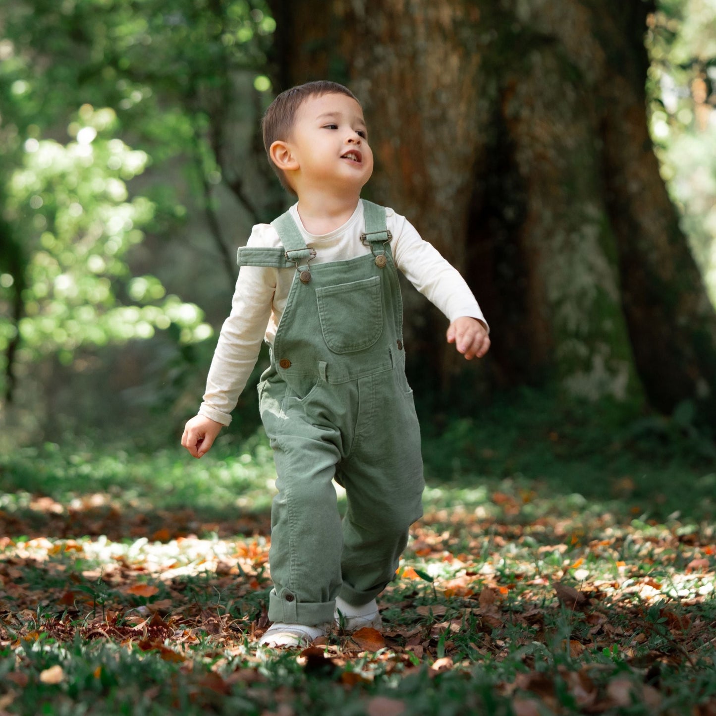 Sage Corduroy Dungarees