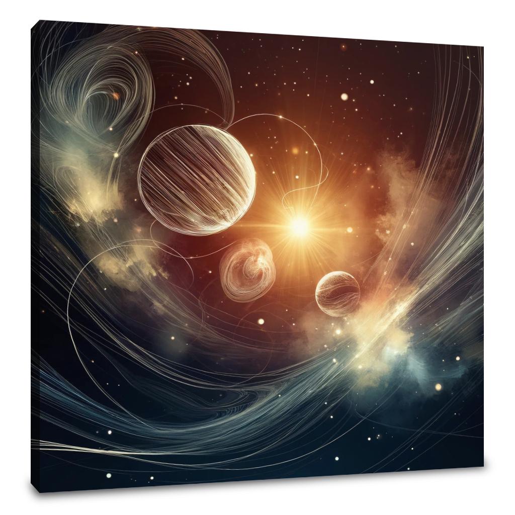 Nebula Lines Canvas