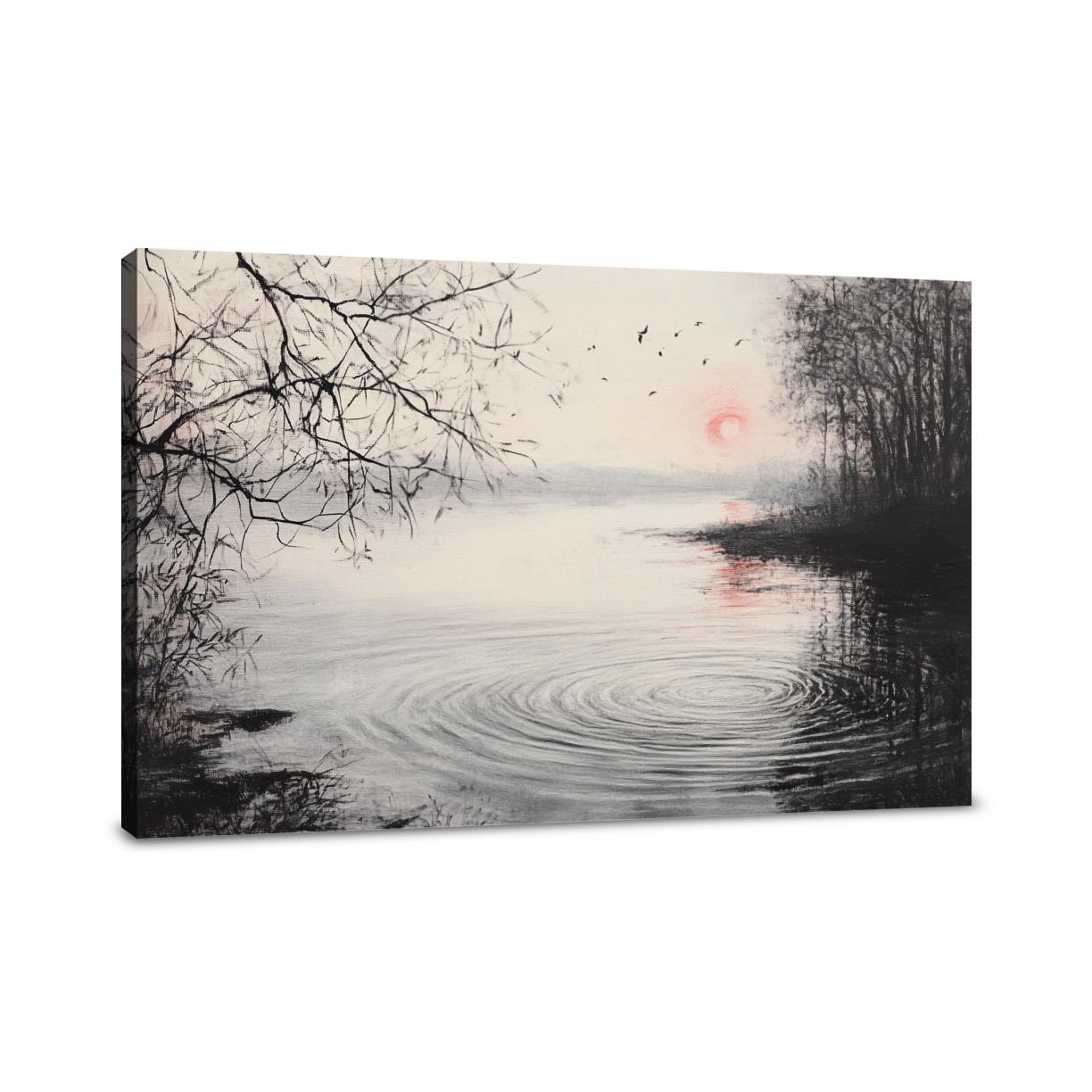 Serene Lakeside Canvas