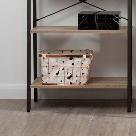 Harga Rose Gold Iron Wireframe Basket