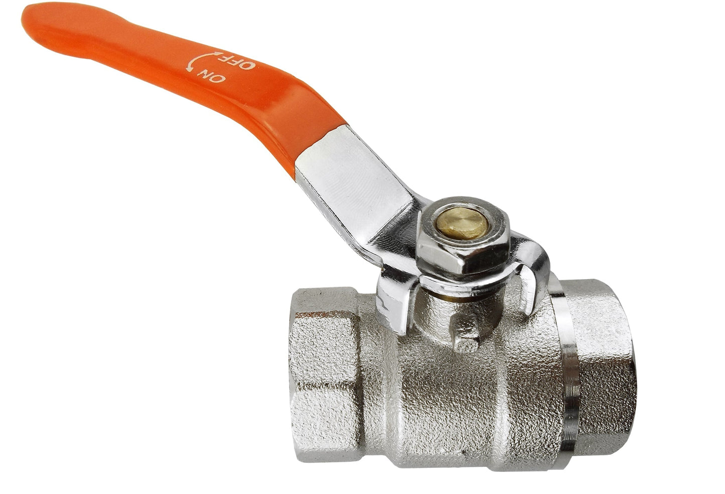 Brass Nickel-Plated Lever Valve 1.25" BSPF