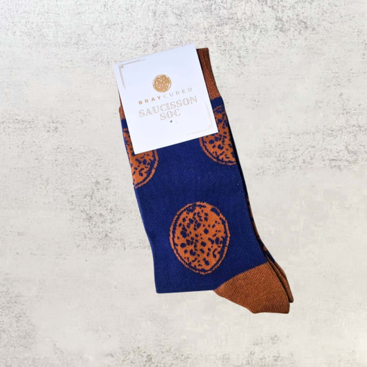 Charcuterie-themed socks