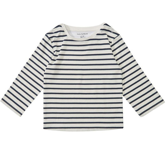 Navy Breton Stripe Top
