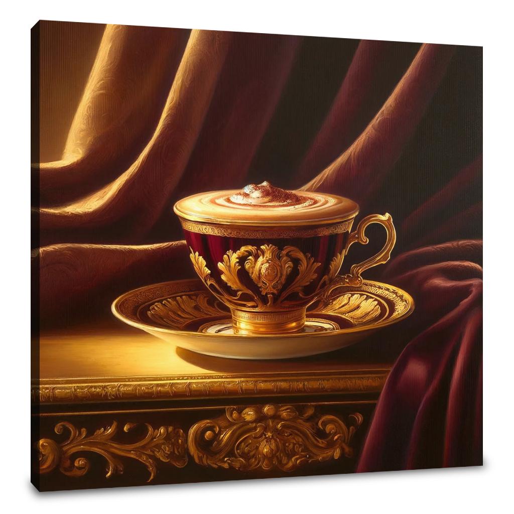 Regal Mocha Elegance Canvas