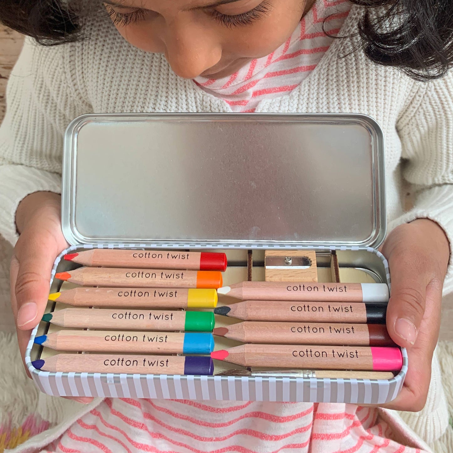 Bright Mix Watercolour Pencils Gift Set in Reusable Tin