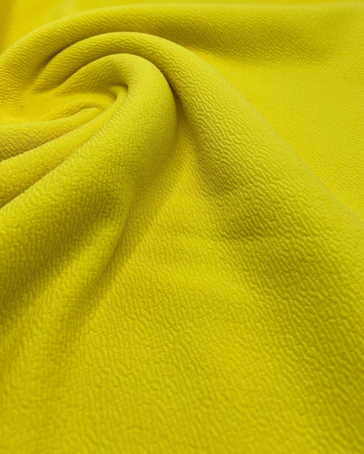 Plain Bright Yellow Liverpool Bullet Stretch Fabric
