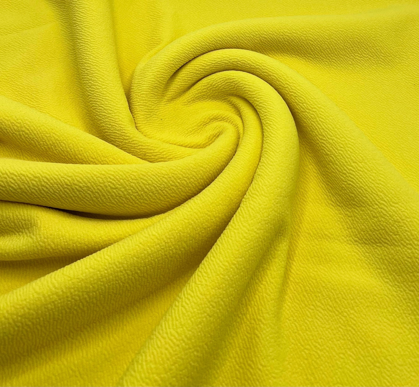 Plain Bright Yellow Liverpool Bullet Stretch Fabric