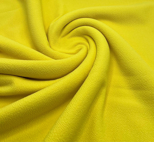 Plain Bright Yellow Liverpool Bullet Stretch Fabric