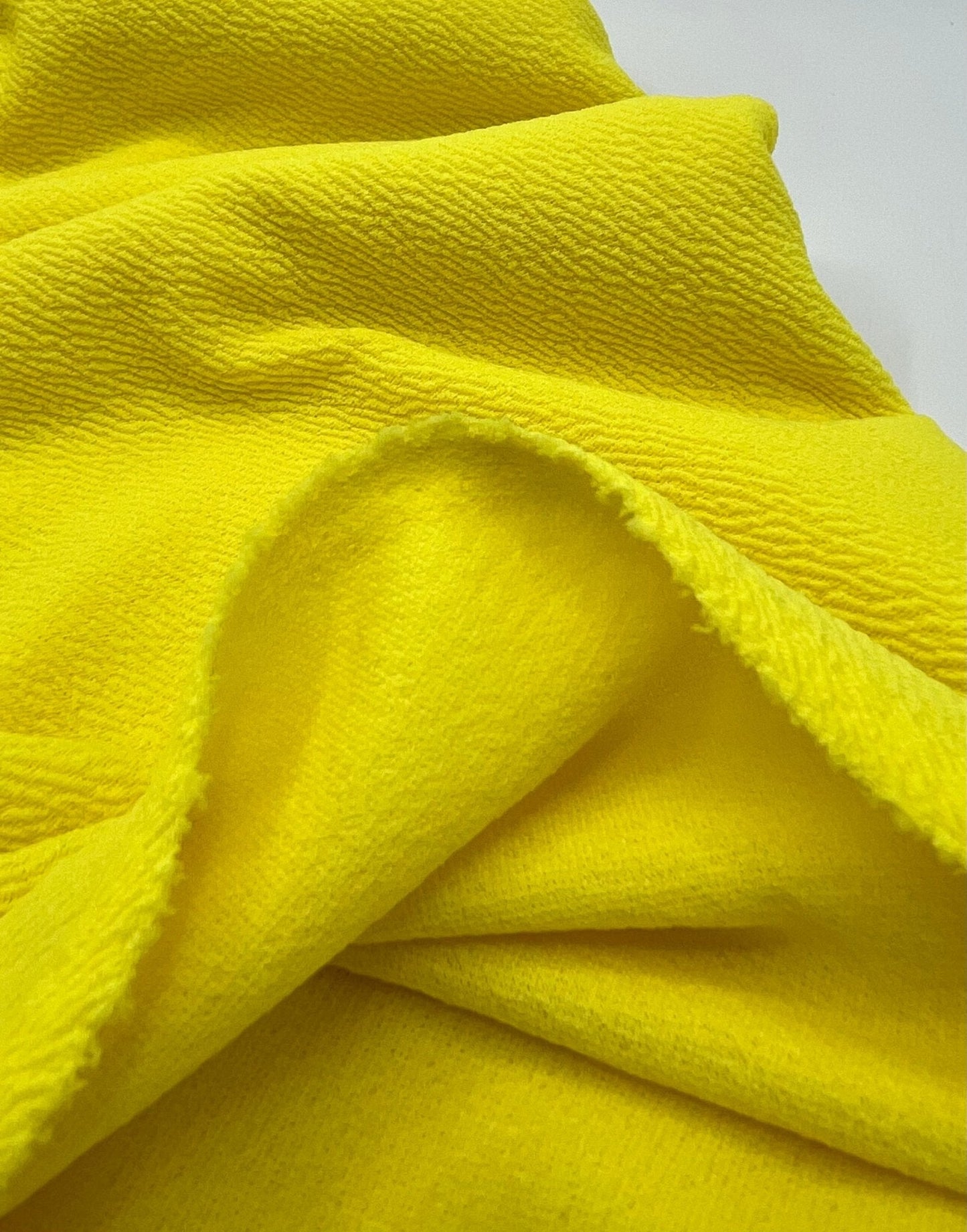 Plain Bright Yellow Liverpool Bullet Stretch Fabric