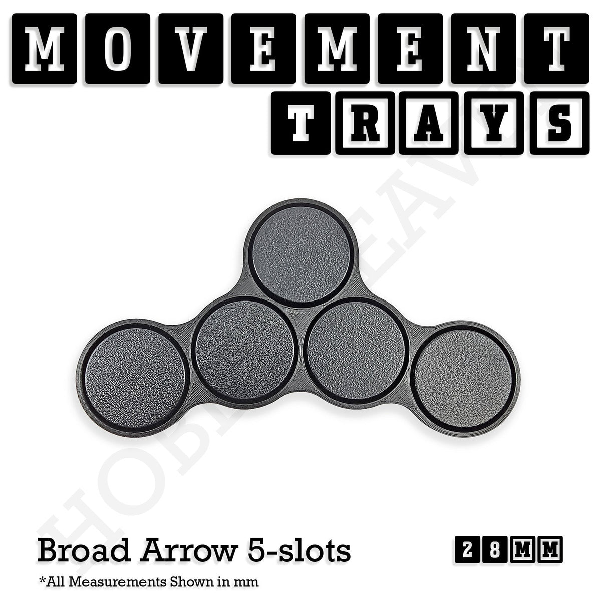 28mm Movement Trays for Tabletop Games | Wargaming | Full Range